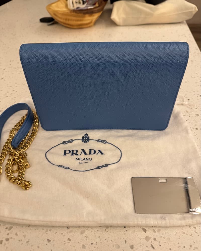  Blue Prada Crossbody / Shoulder Bag - Image 5