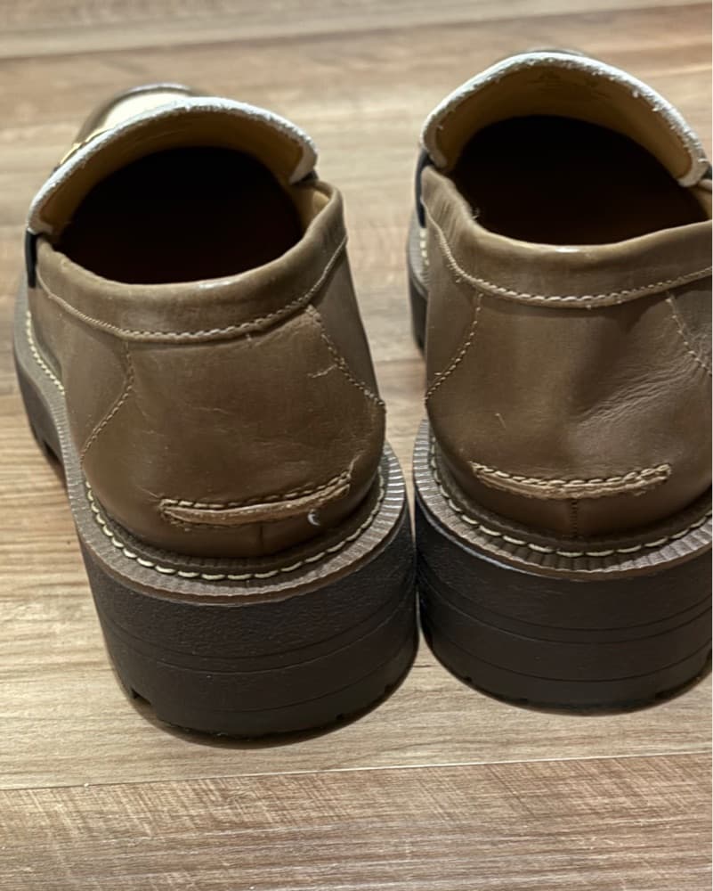 Sam Edelman Brown/white/gold Loafers - Image 5
