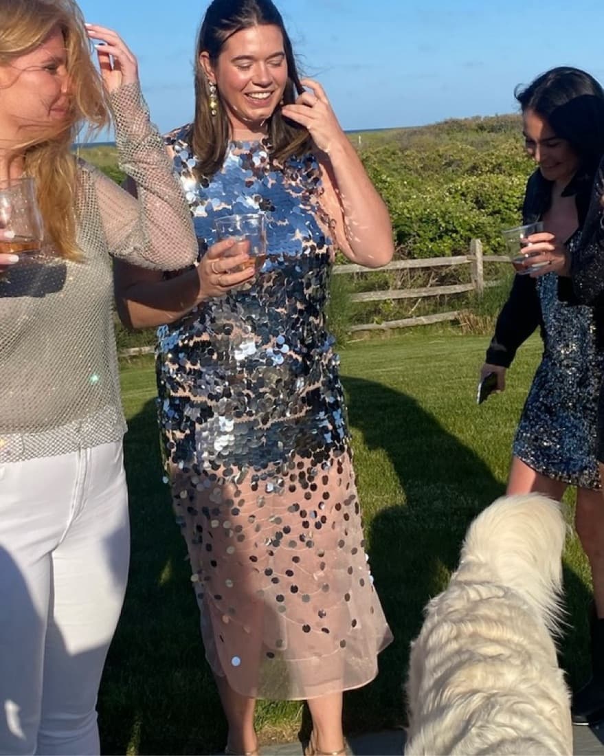 Zara Sequin Knit Dress - Image 2