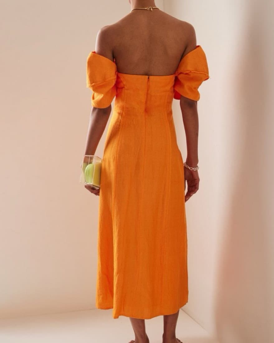 Cult Gaia Muna Dress In Papaya - Image 2