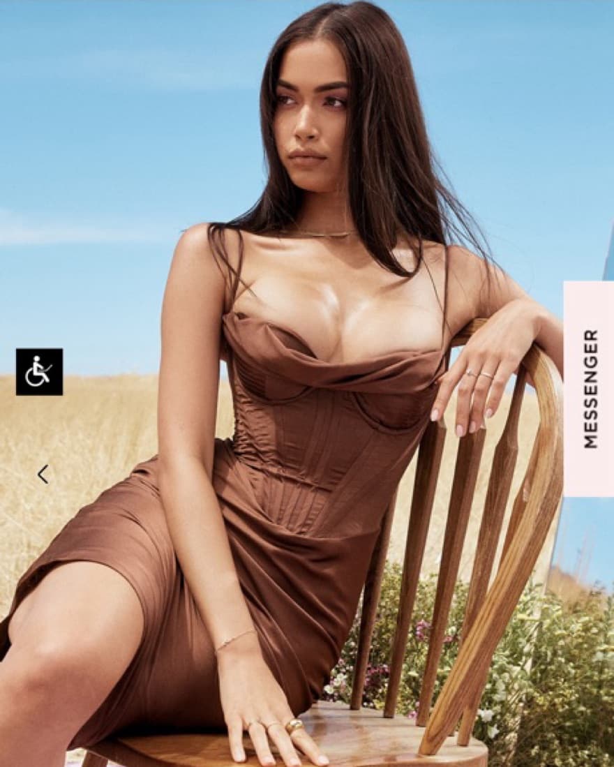 HOCB Myrna Satin Corset Slip Dress - Image 5