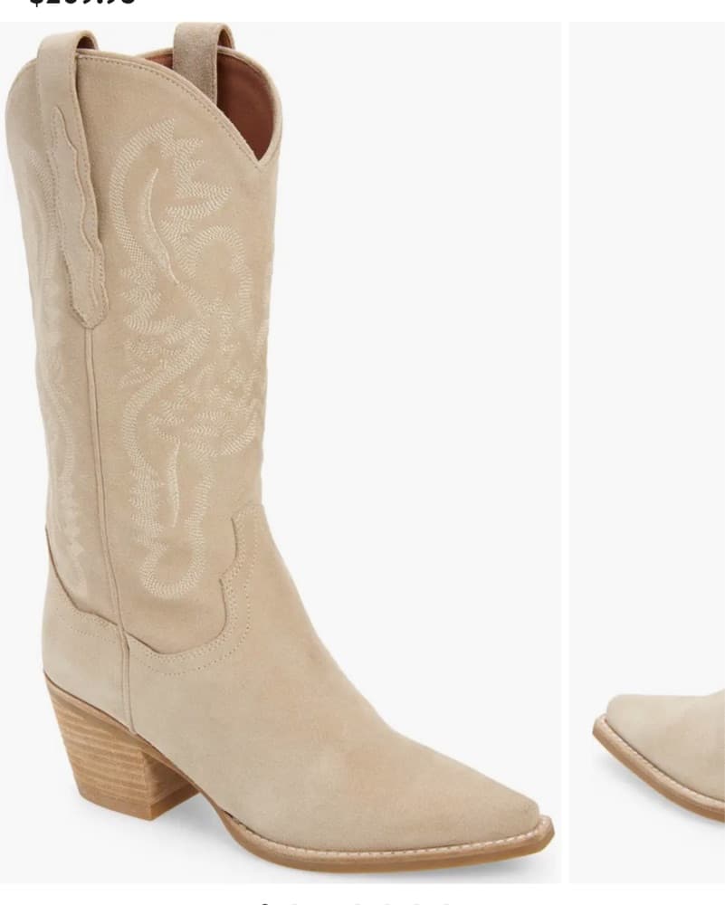 Jeffrey Campbell Tan Cowboy Boots - Image 1