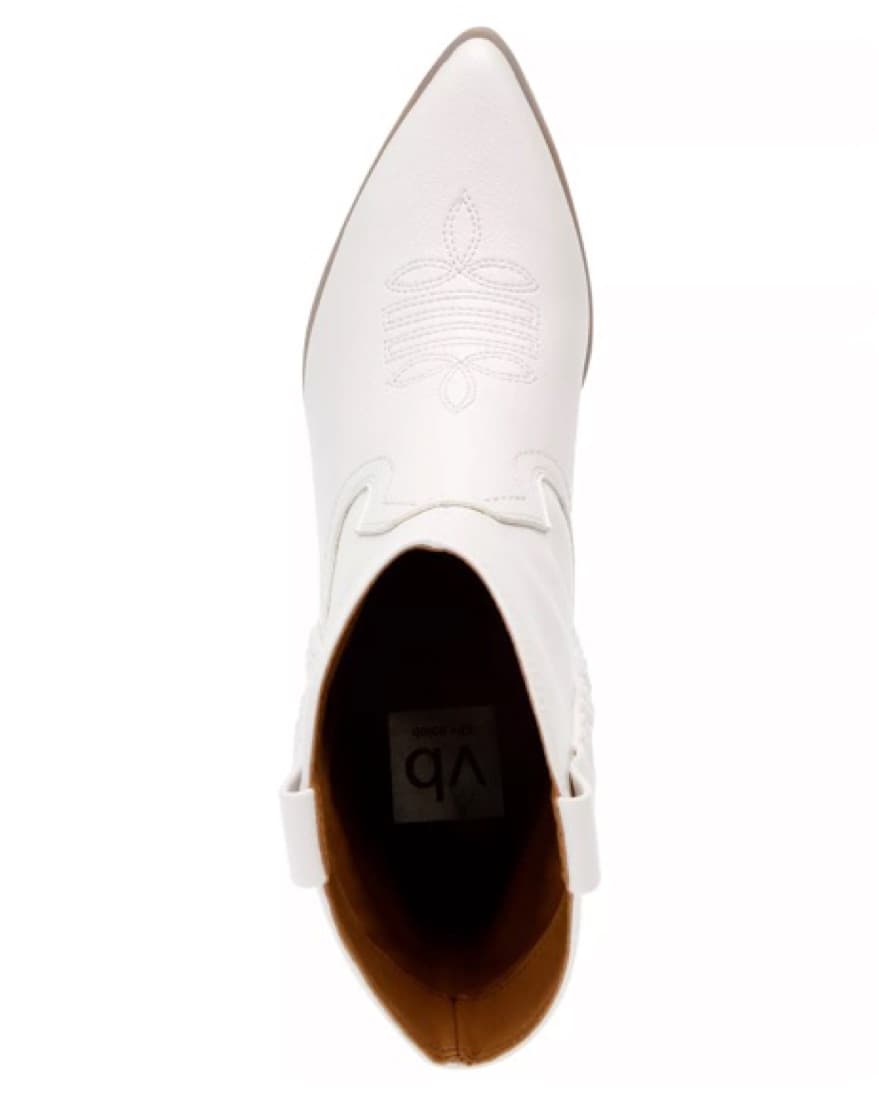 White Cowboy Boots Size 9.5 - Image 2