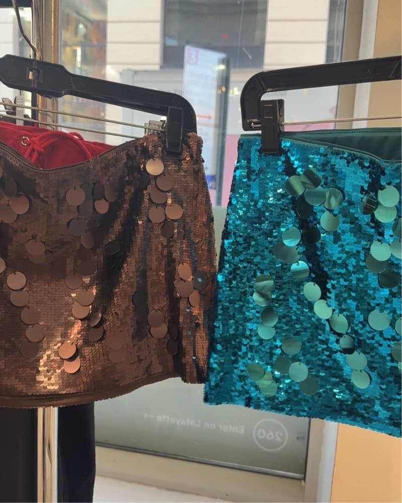 Danielle Guizio Low Rise Sequin Skirt - Image 5