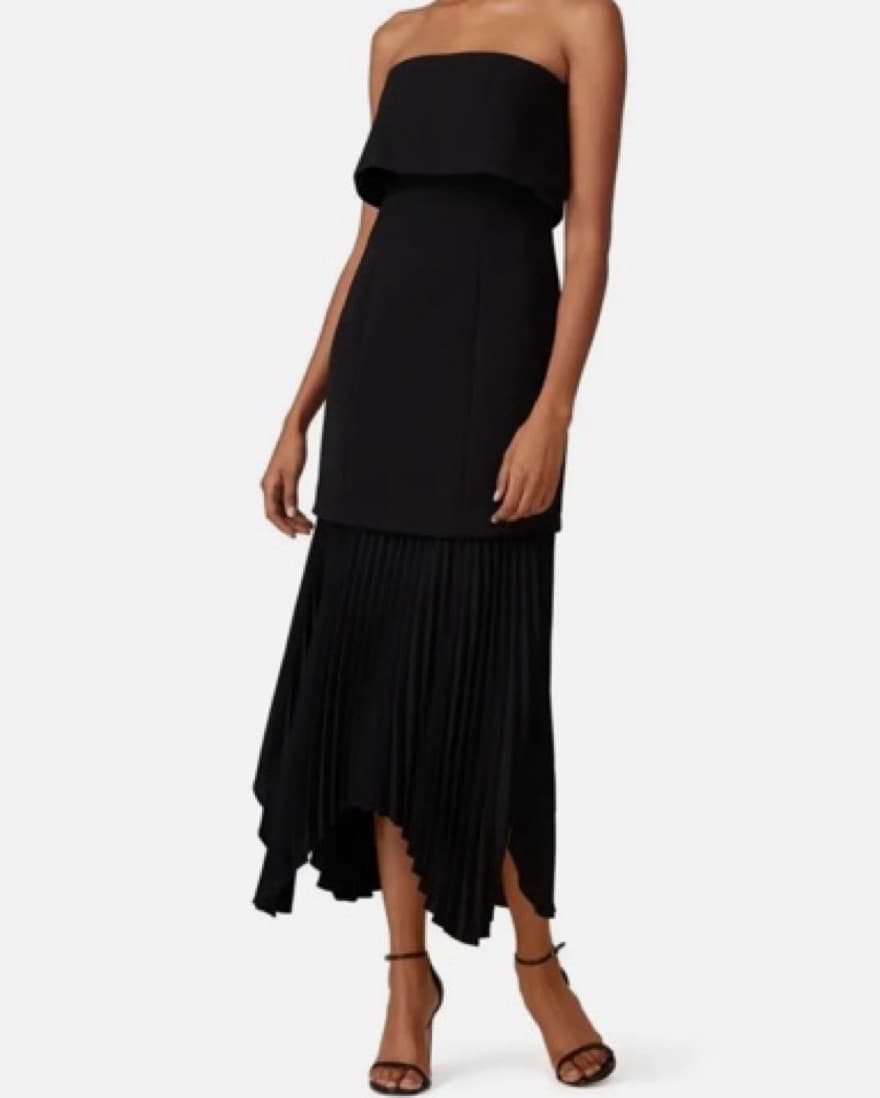 C/MEO Tiered Black Dress - Image 1
