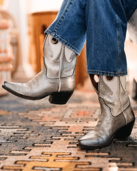 Miron Crosby Silver Molly Cowboy Boots - Image 2