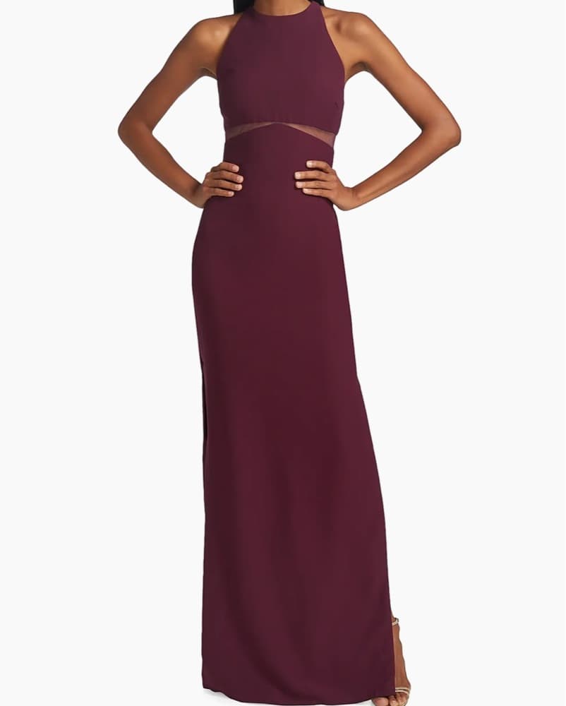 Vera Wang Aurore Gown In Burgundy - Image 5