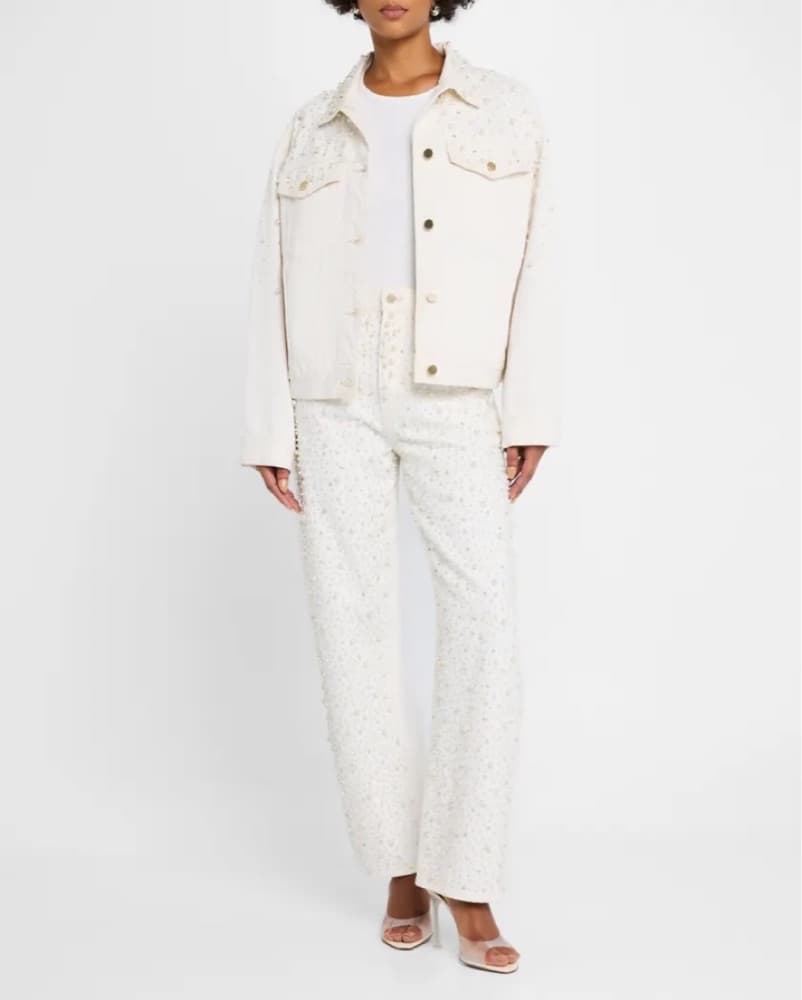 Frame The Pearl White Denim Jacket - Image 2