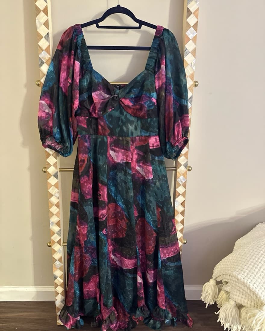 💕 HUTCH FLORAL RUFFLE STUNNING DRESS, M - Image 4
