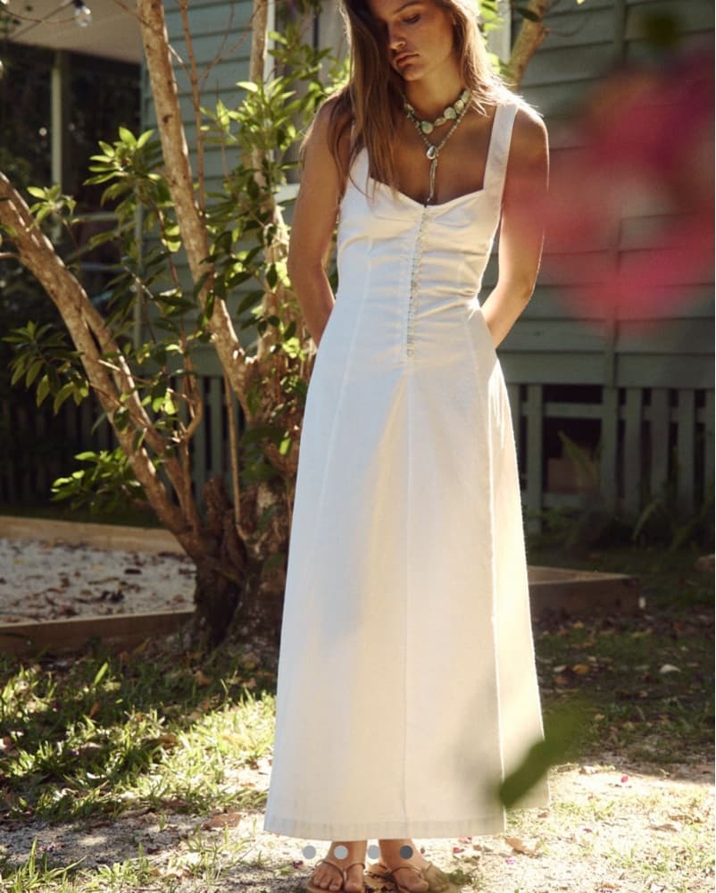 Free People Holland Stretch Linen Dress - Image 1