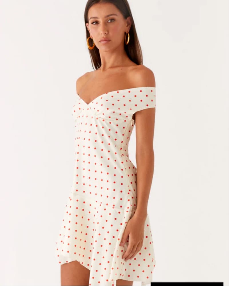Red And White Polka Dot Midi - Image 2