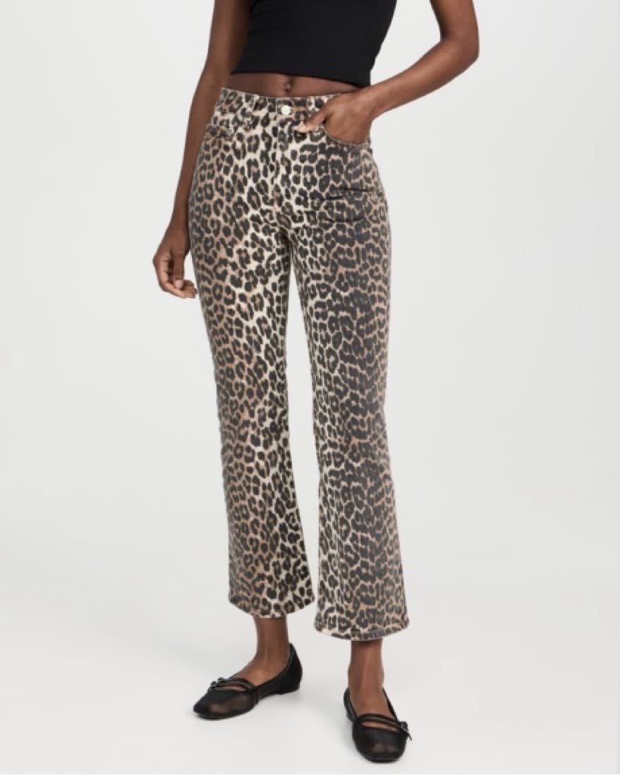 Ganni Leopard Jeans - Image 4