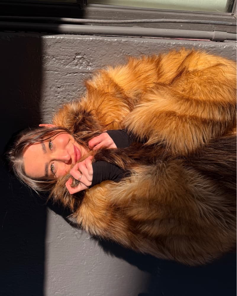 Faux Fur Coat - Image 1