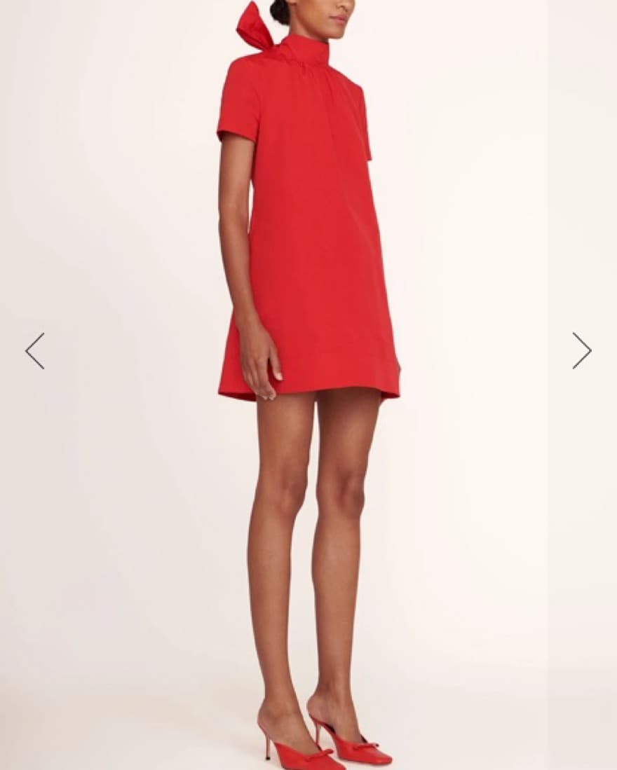 Staud mini ilana Dress Poinsetta - Image 4