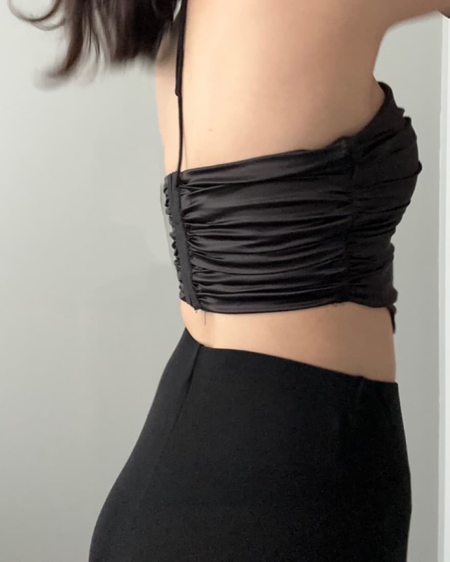 Cutout Halter Crop Top - Image 3