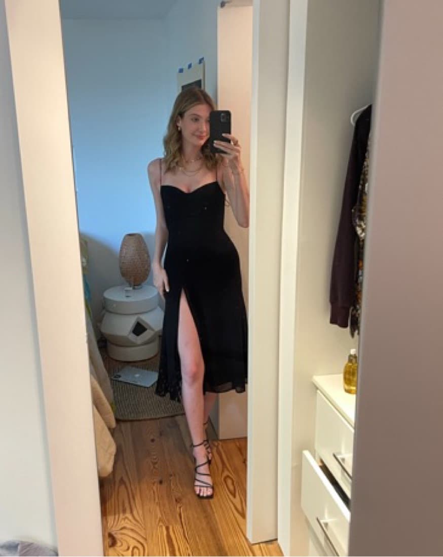 Reformation Juliette Dress Black  - Image 1