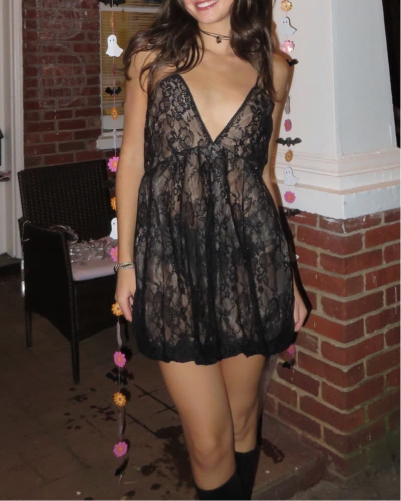 By Anthropologie Lace Trim Bubble Dress - Image 4