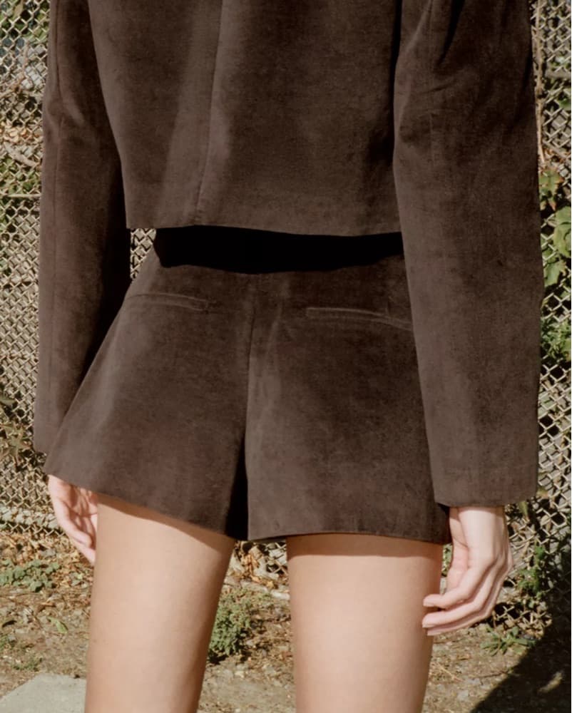 Zara Brown Velvet Matching Set - Image 2