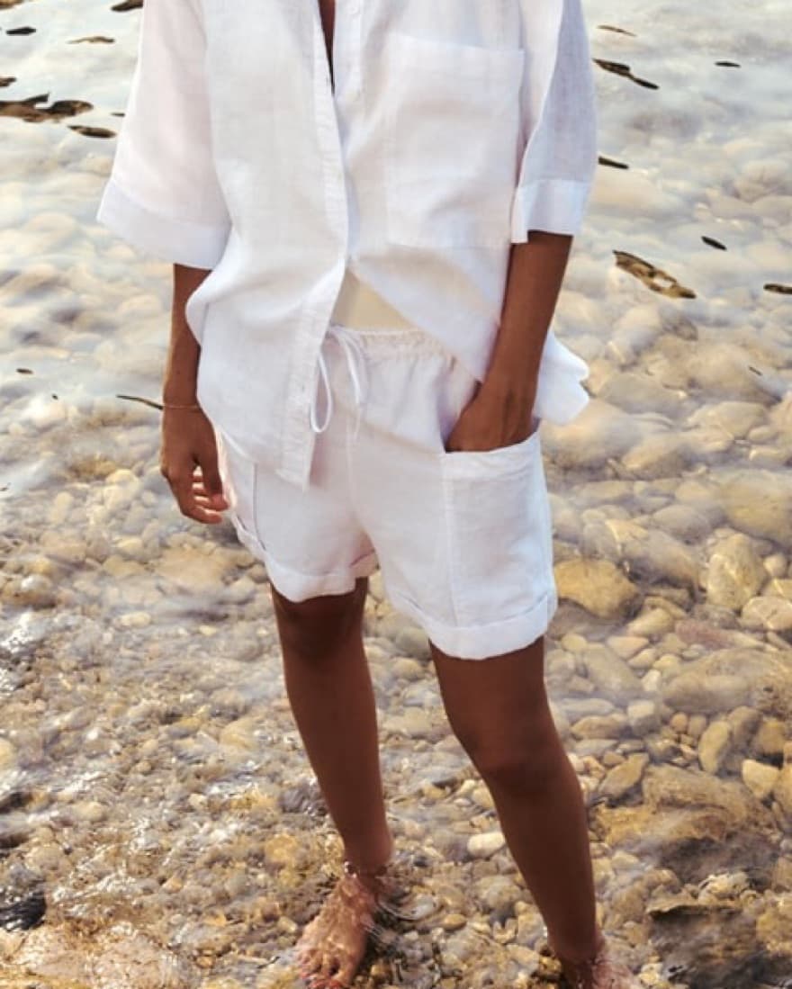 Zara Linen Shorts - Image 3