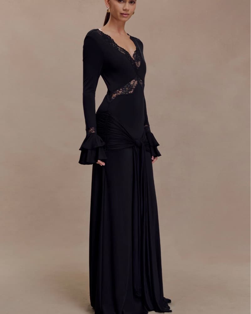 Meshki Electra Slinky Lace Maxi Dress  - Image 3