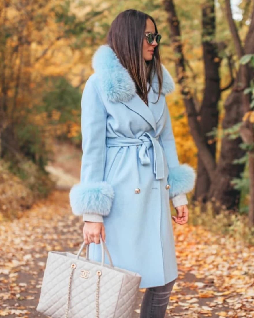 Blue Fur Coat  - Image 1