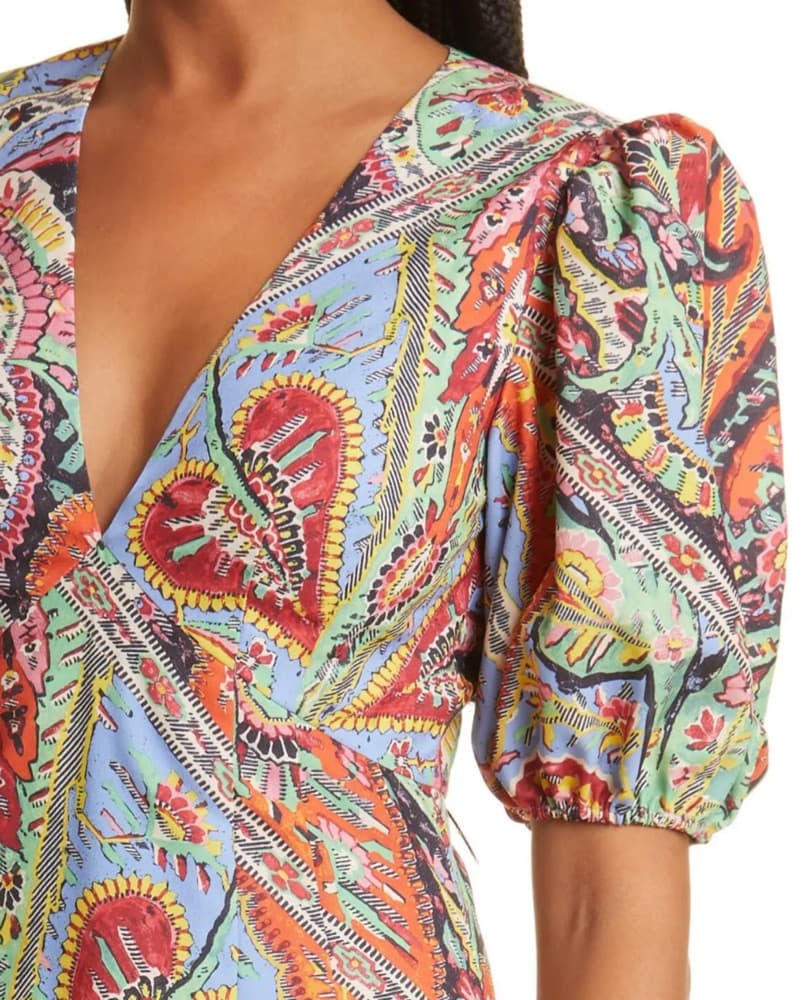 RHODE Ruby Printed Mini Empire Dress - Image 3
