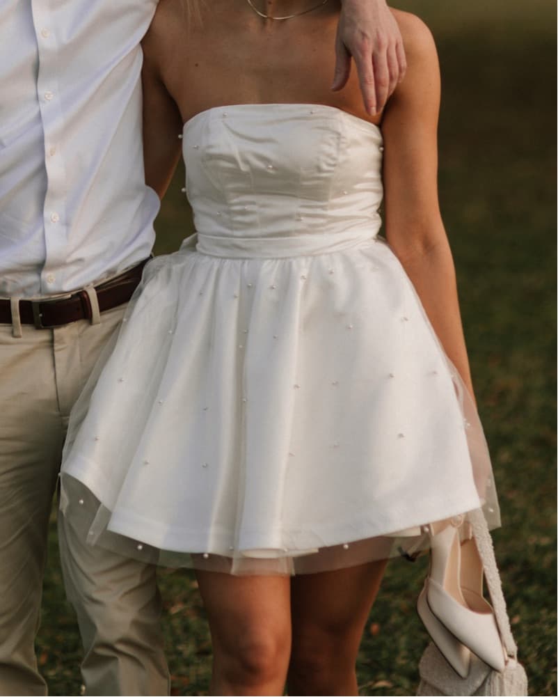 Showpow White Mini Dress  - Image 1