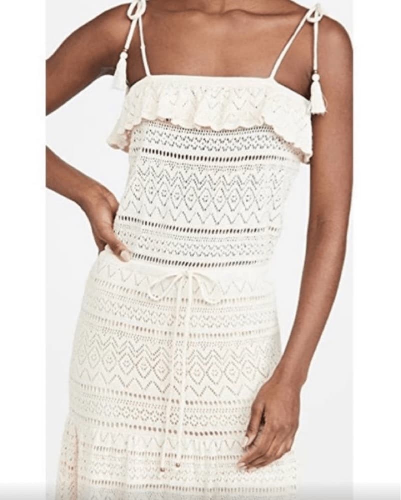 Ba&sh Crochet Dress Cream - Image 3