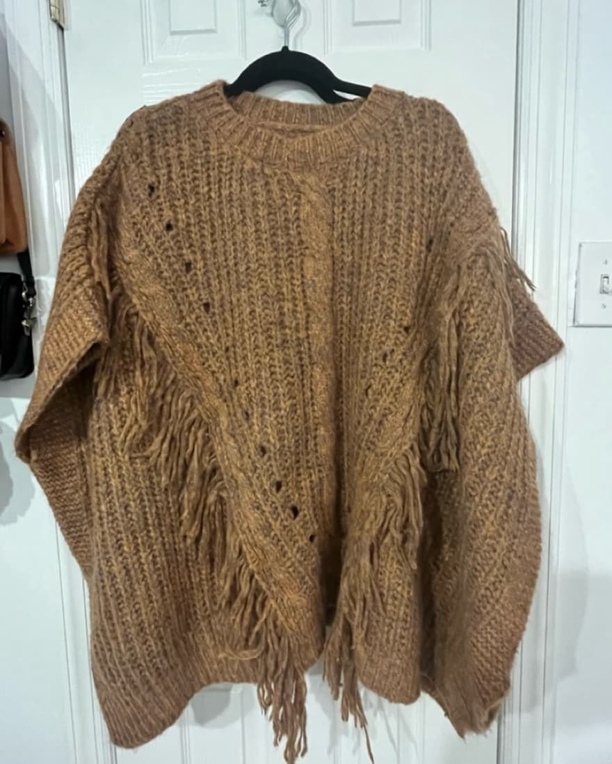 Anthropologie Knit Poncho ONE SIZE - Image 2
