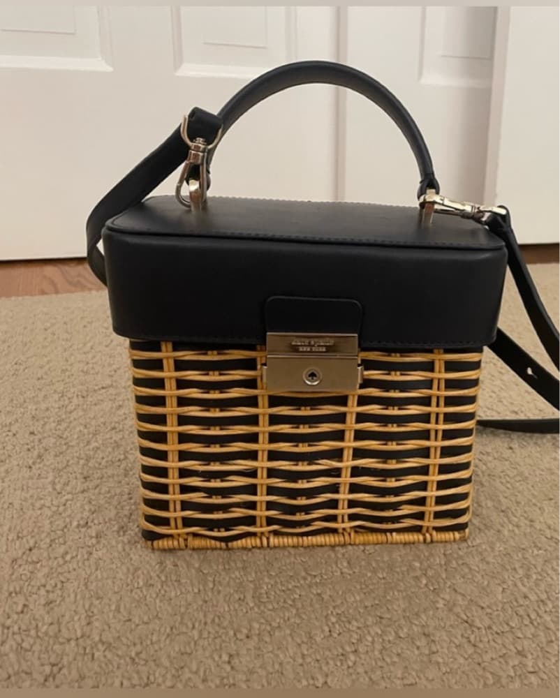 Kate Spade Chic Woven Satchel Bag - Image 1