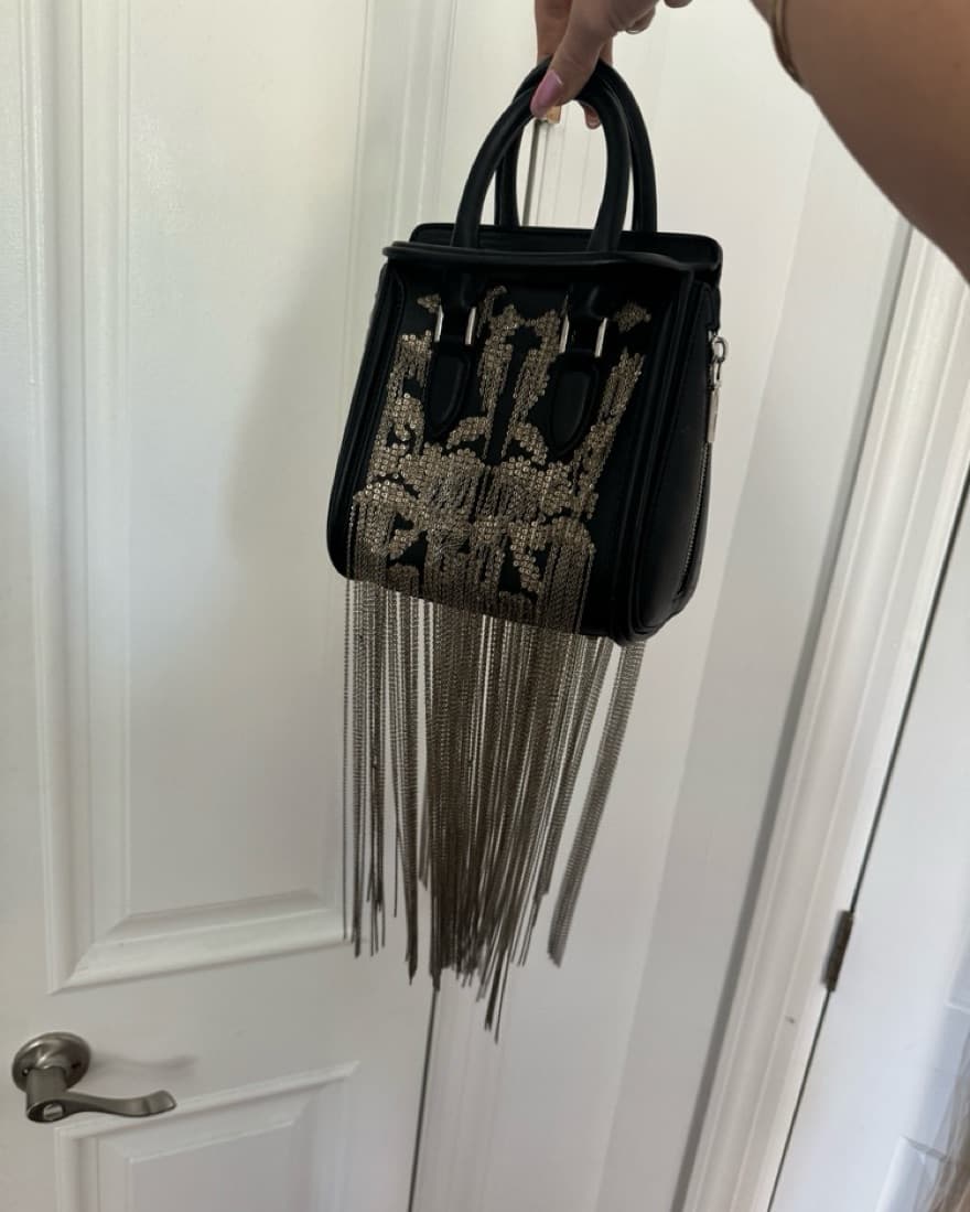 Mini Heroine Fringe Handbag - Image 3