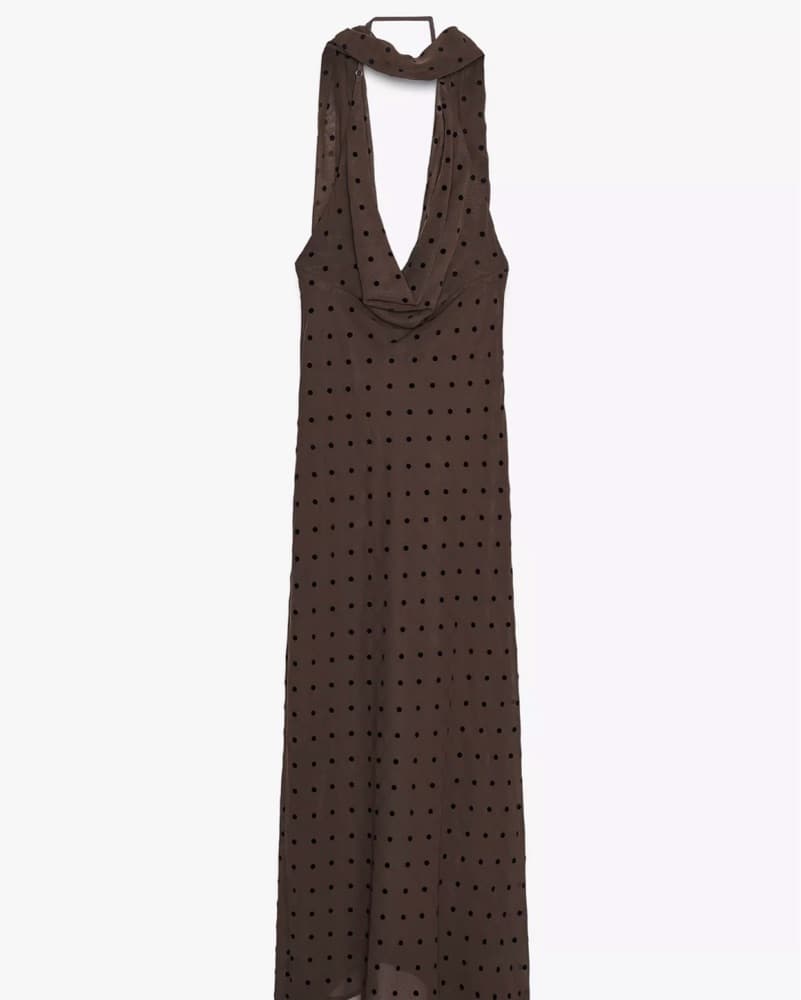 Zara Polka Dot Maxi Dress - Image 3