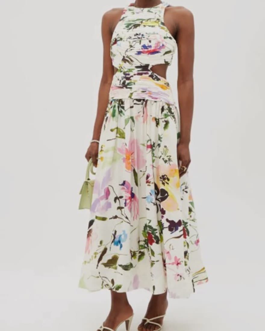 Aje Cut-Out Midi Dress 💚 - Image 3