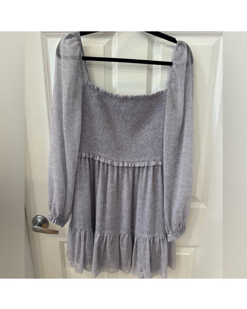 Aritzia Lavender Tempest Mini Dress - Image 3