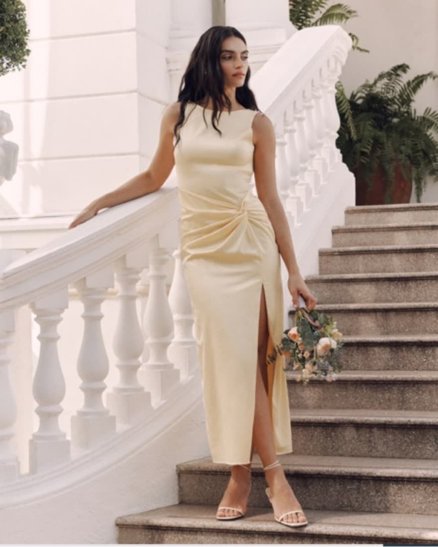 Yellow Abercrombie Maxi Dress - Image 4