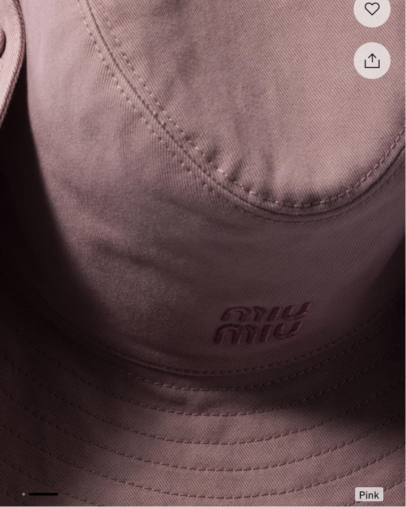 Miu Miu Pink Cowboy Hat  - Image 7