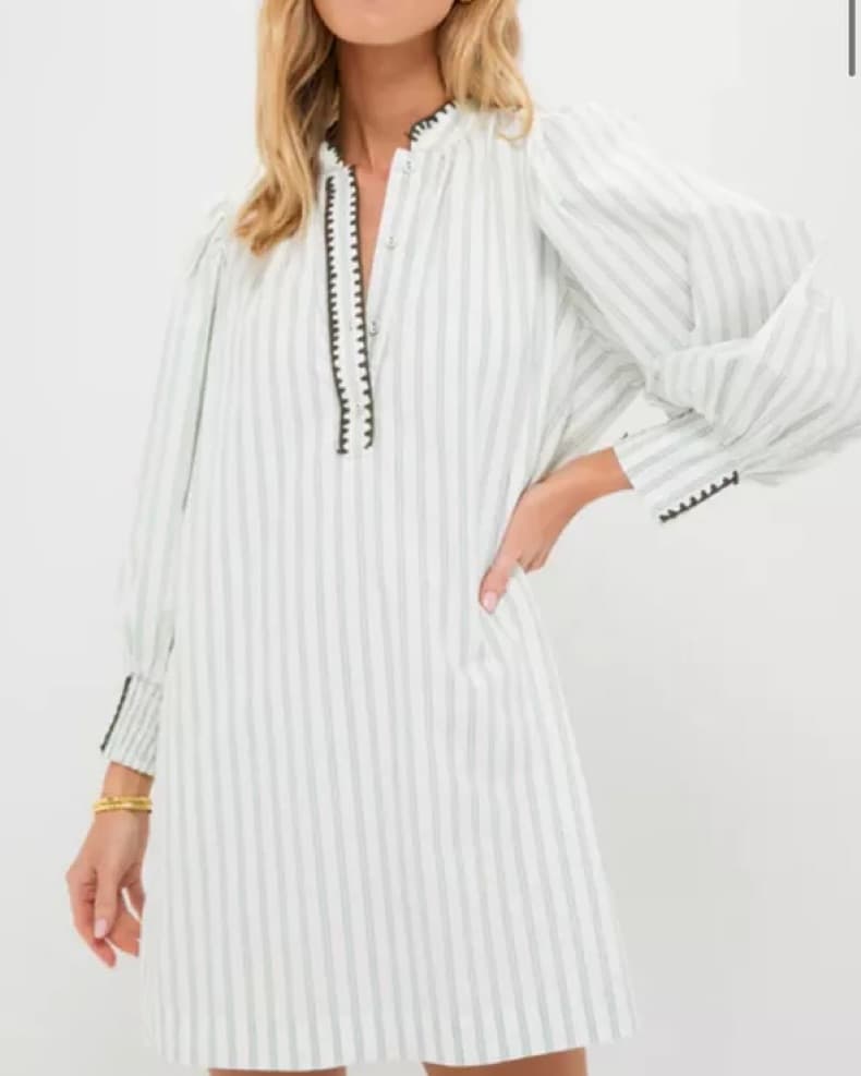 Green Stripe Sammy Dress - Image 2