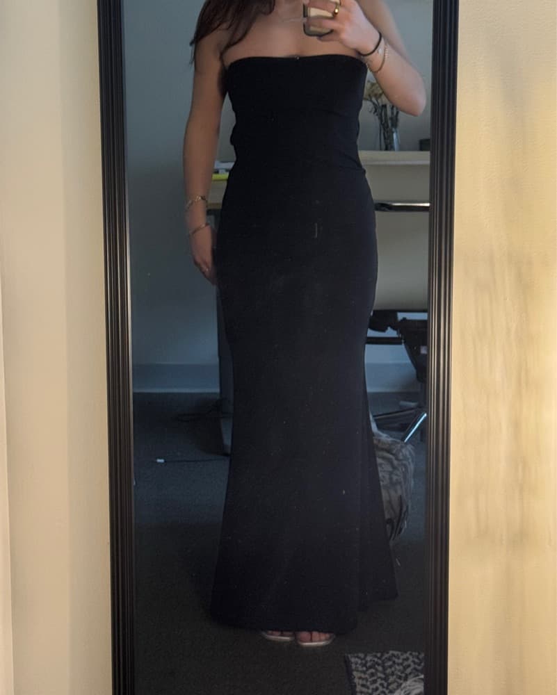Katie May Formal Black Dress Strapless - Image 1