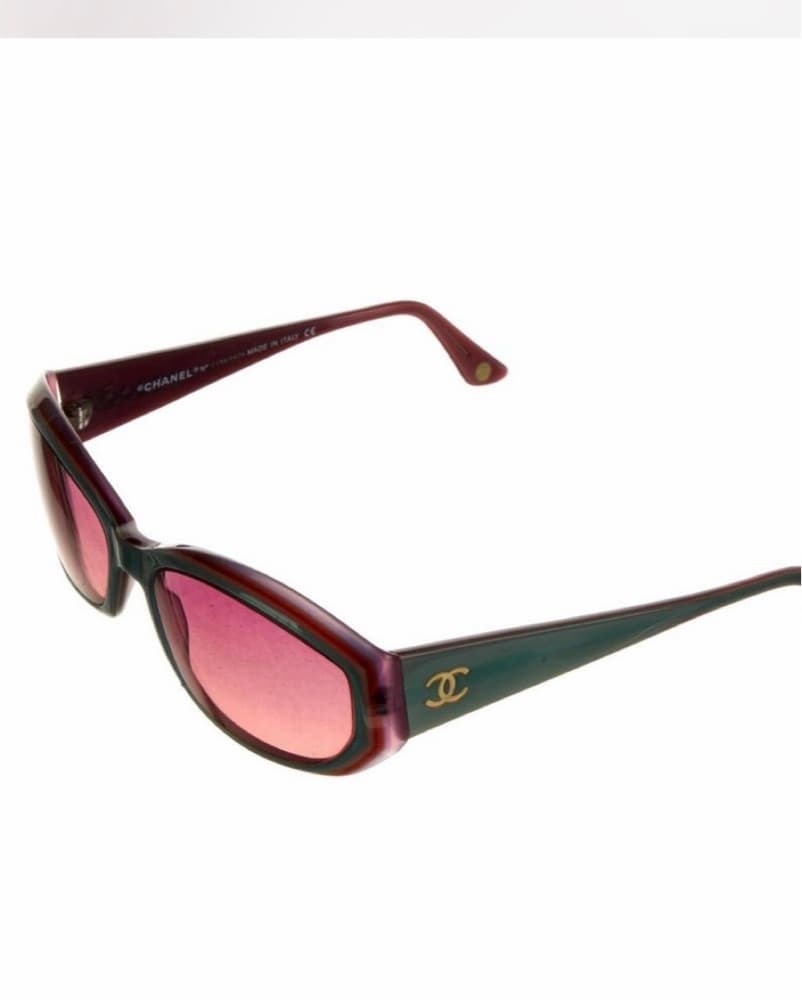 Vintage Chanel Bicolor Sunglasses - Image 2