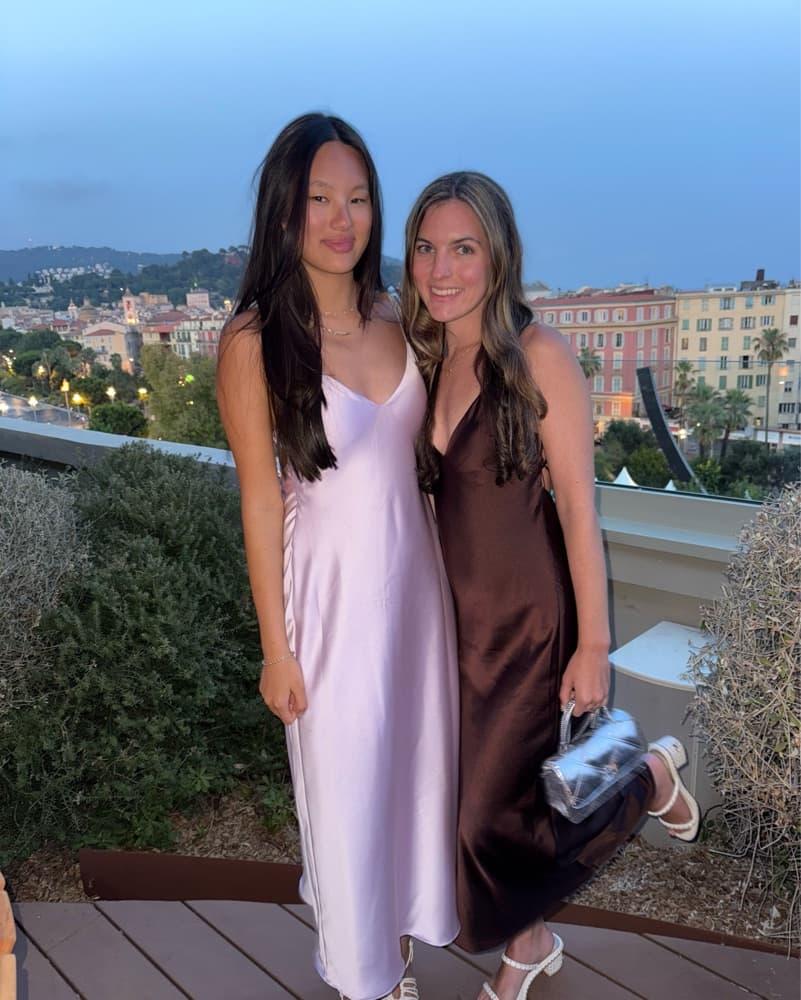 Brown Satin Midi Dress - Image 3