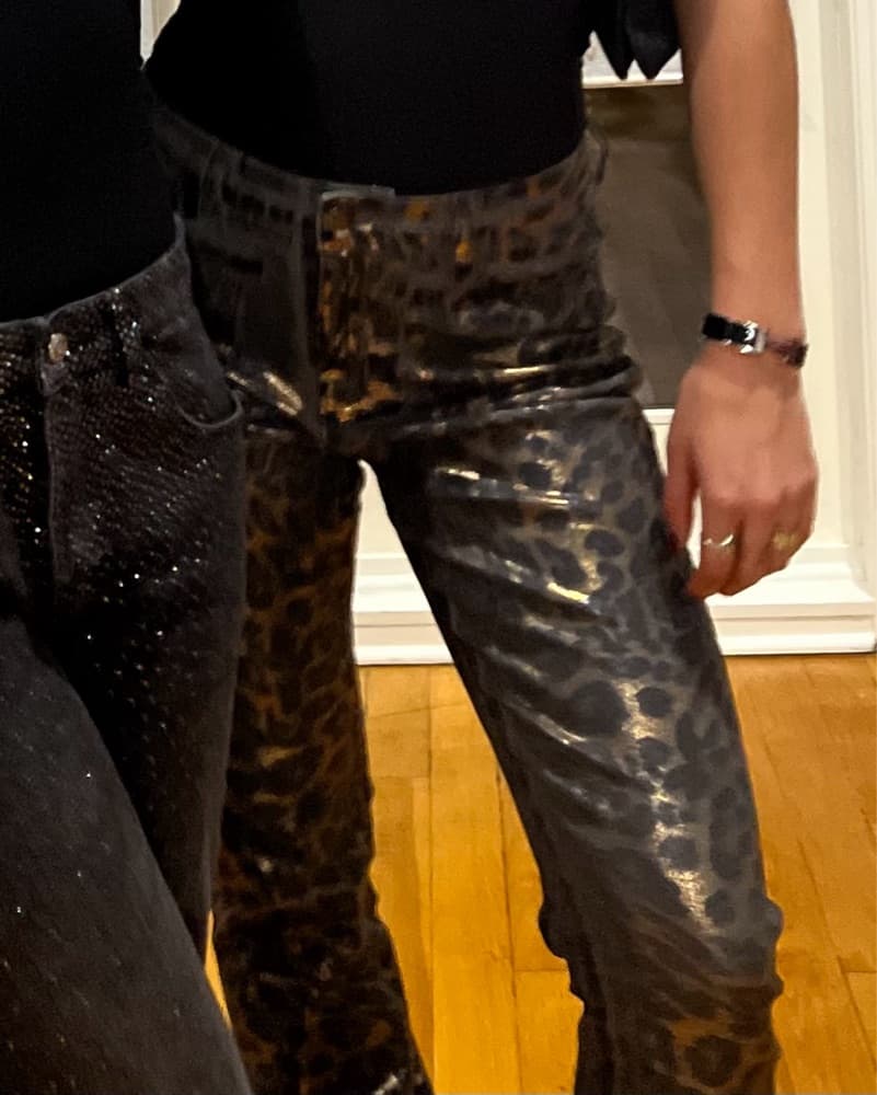 vintage gold jeans - Image 2