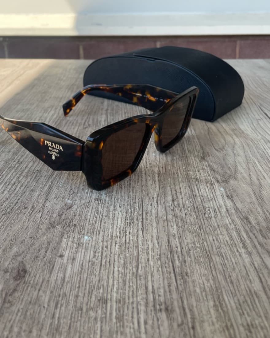 Prada Camel Beige Symbole Sunglasses - Image 3