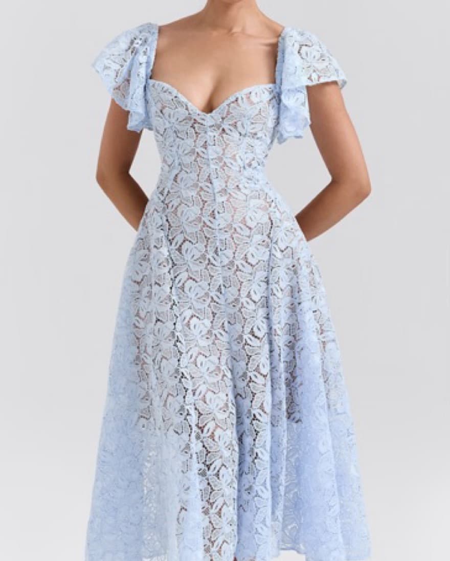 House Of CB Austen Lace Midi Dress - Image 1