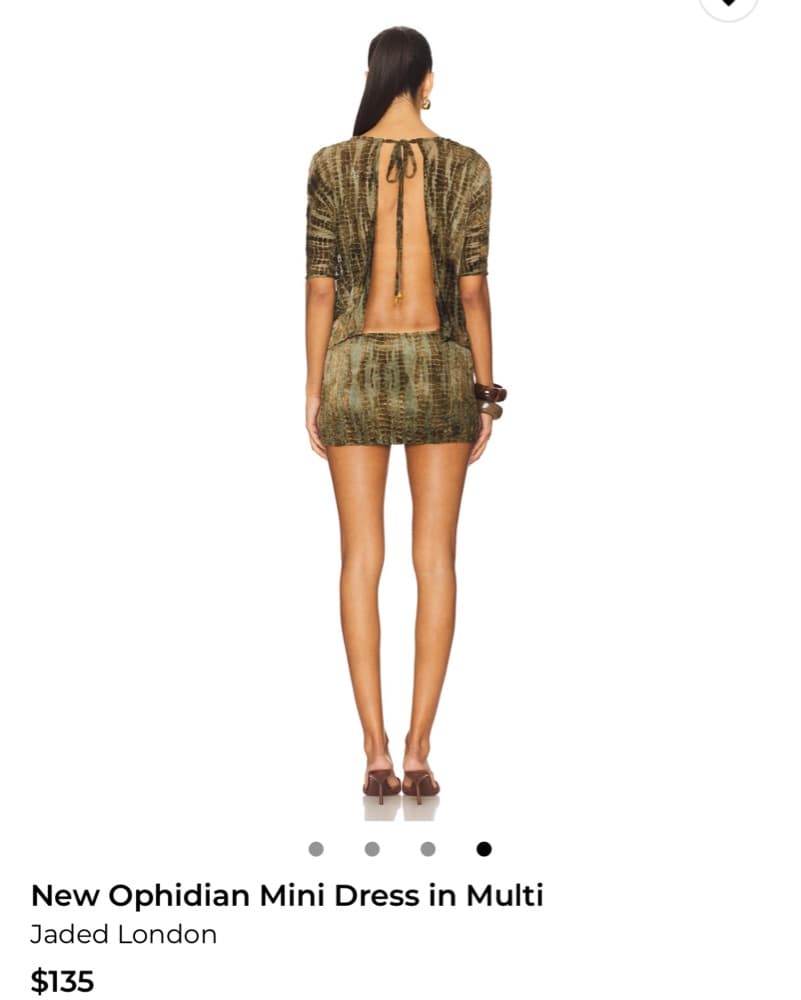 Jaded London Ophidian Mini Dress - Image 2