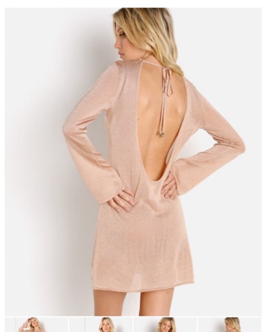 L Space Gold Shimmery Cover Up - Image 5