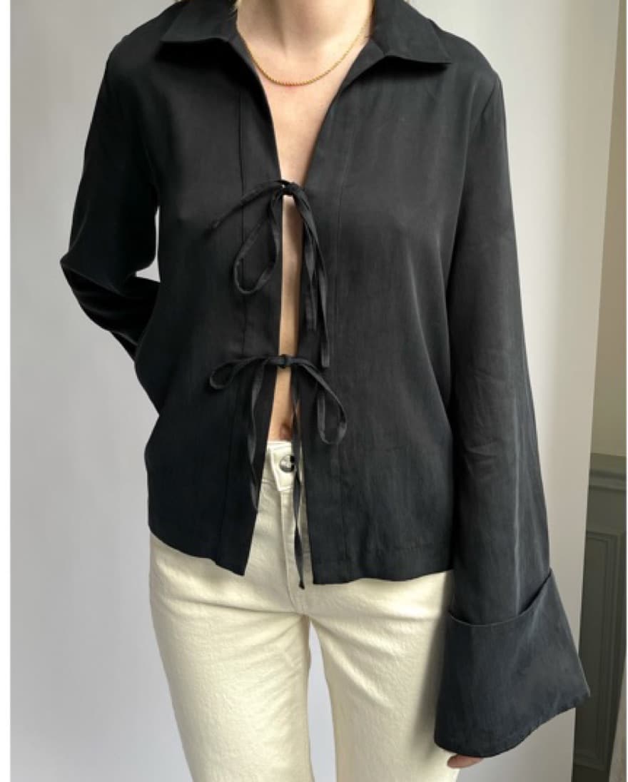 Djerf Avenue Occasion Top in Ash - Image 1
