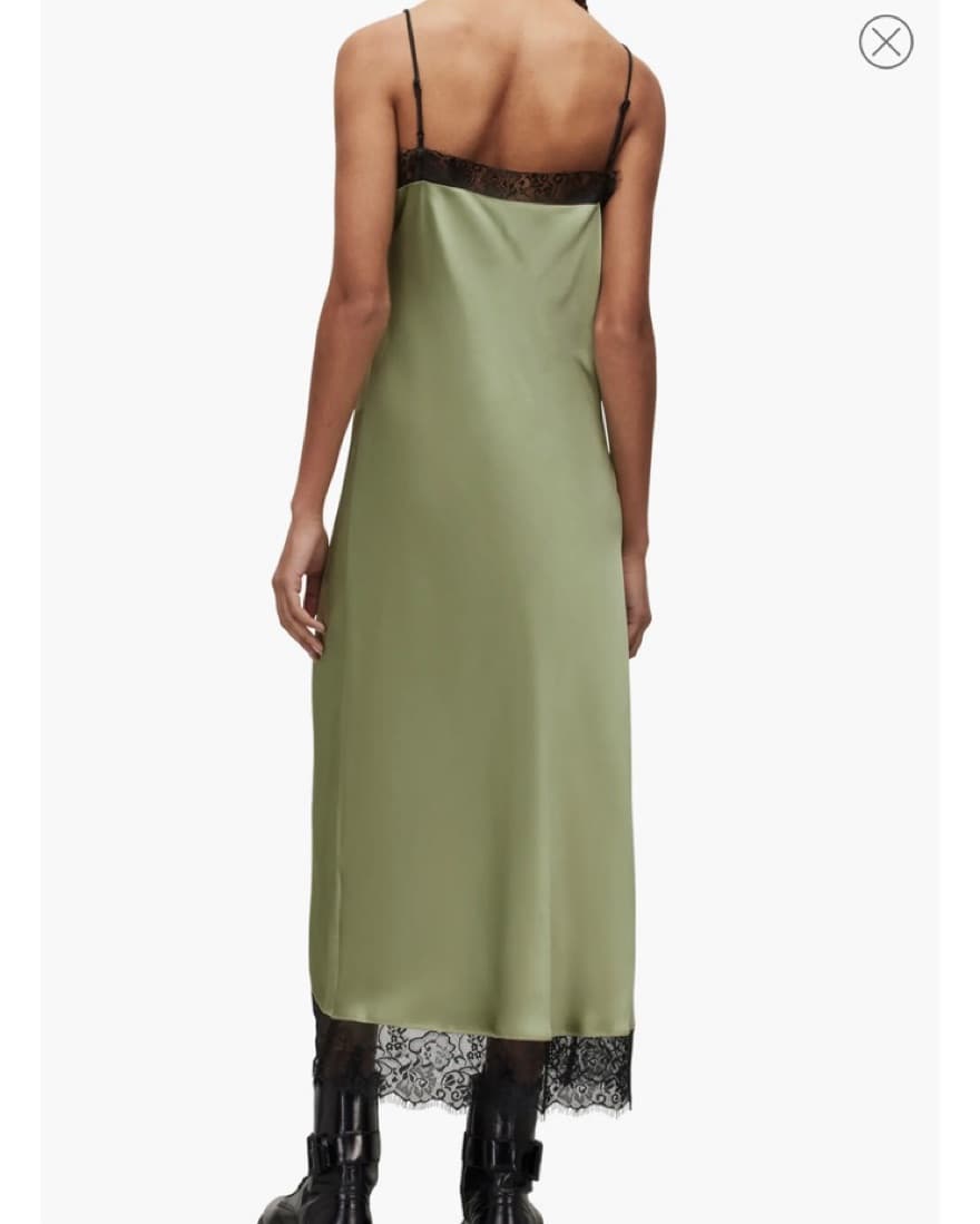 AllSaints Praia Lace Trim Slip Dress - Image 2