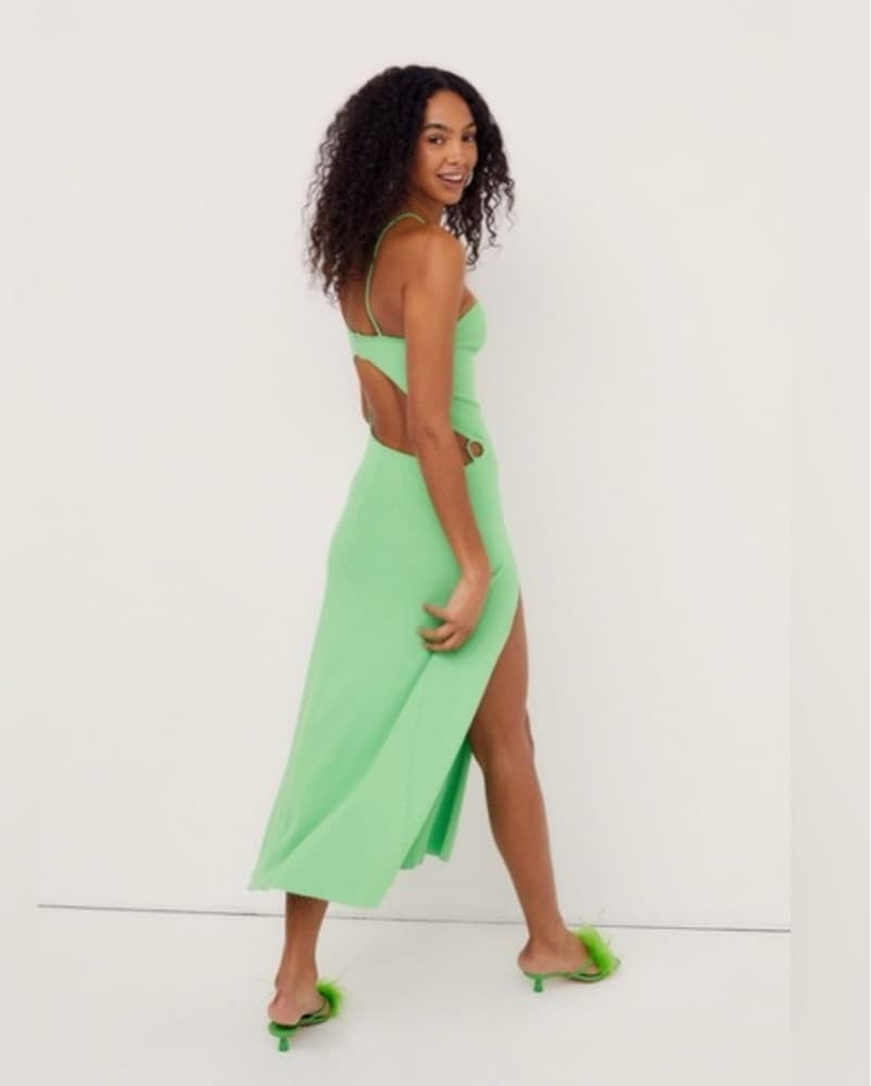 For Love and Lemons Keisha Cutout Green  - Image 2