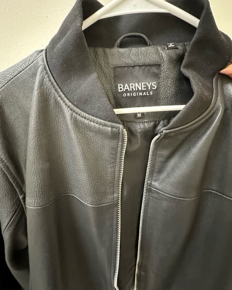Barneys Oversized Leather Jacket - Image 2