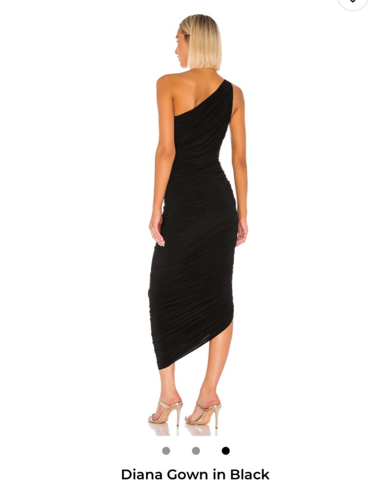 Norma Kamali Diana Black Gown - Image 2